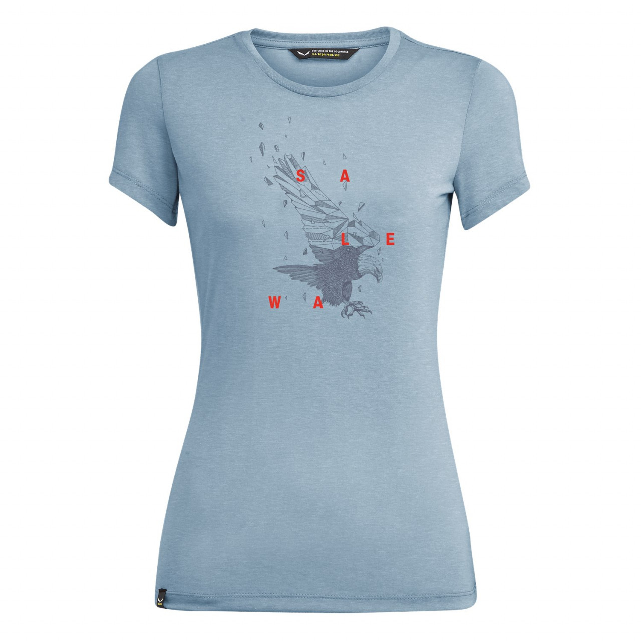 Camisetas Mujer Chile - Salewa Eagle Figure Dri-Release® - Gris/Azules - ZQFU-92163